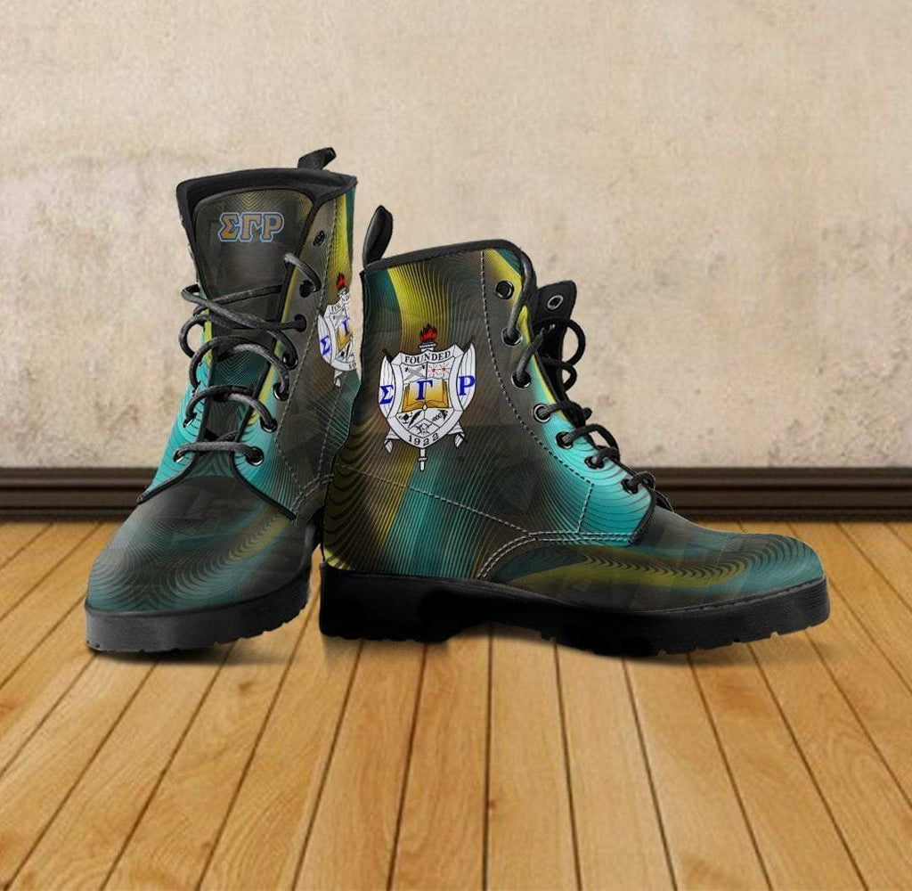 Women's Sigma Gamma Rho Leather Boots - Unique Greek Store