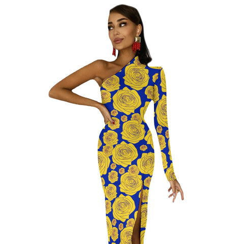 Image of Sigma Gamma Rho Half Sleeve Slit Dress