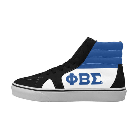 Image of Phi Beta Sigma Men's High Top Canvas Shoes