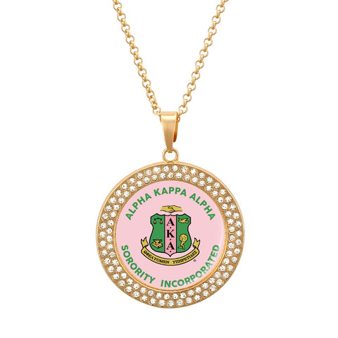 Image of Alpha Kappa Alpha Diamond Necklace