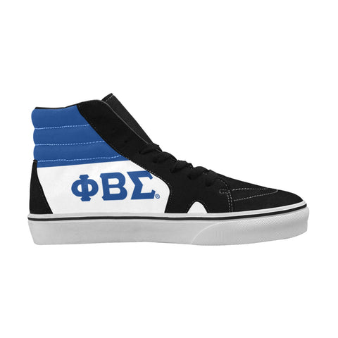 Image of Phi Beta Sigma Men's High Top Canvas Shoes