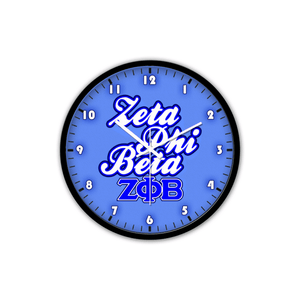 Zeta Phi Beta Emblem Wall Clock