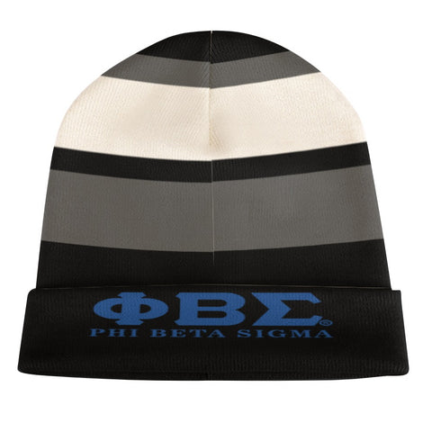 Image of Phi Beta Sigma  Full printed knitted hat
