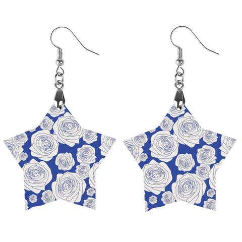 Image of Zeta Phi Beta Wooden Earrings