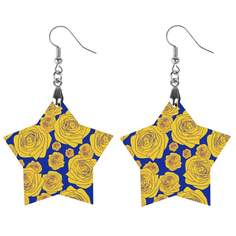 Image of Sigma Gamma Rho Wooden Earrings