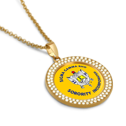 Image of Sigma Gamma Rho Diamond Necklace