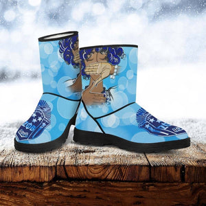 Zeta Phi Beta Faux Fur Boots - Unique Greek Store
