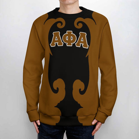 Image of Alpha Phi Alpha Filigree Men's Crew Neck Sweater