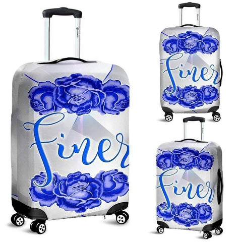 Image of Zeta Phi Beta Luggage Bag Cover - Unique Greek Store