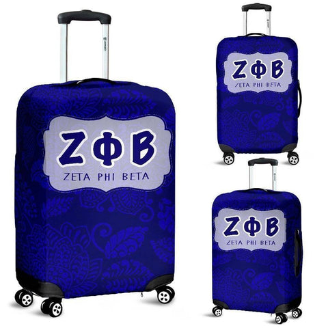 Image of Zeta Phi Beta Luggage Cover Logo - Unique Greek Store