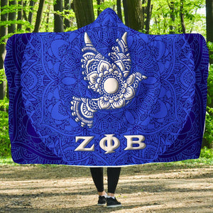 Zeta Phi Beta Economy Hooded Blanket