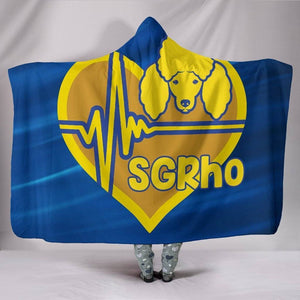 Sigma Gamma Rho Emblem Hooded Blanket - Unique Greek Store