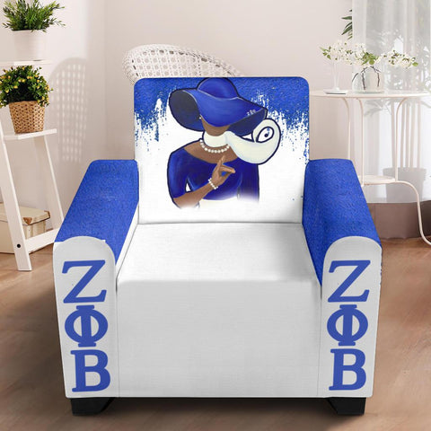 Image of Zeta Phi Beta 43" Chair Slip Cover