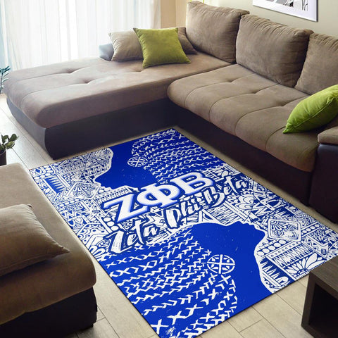 Image of Zeta Phi Beta Artistic Afro Area Rug