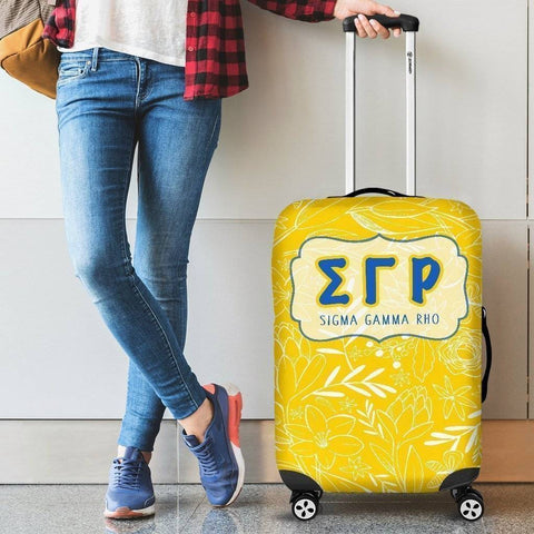 Image of Sigma Gamma Rho Luggage Cover Logo - Unique Greek Store