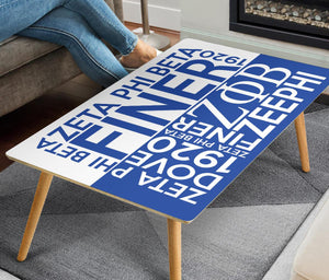 Zeta Phi Beta Rectangular Coffee Table