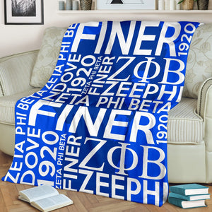 Zeta Phi Beta Founding Year Blanket