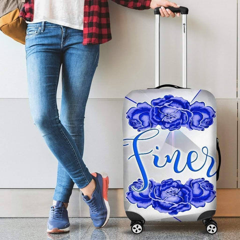 Image of Zeta Phi Beta Luggage Bag Cover - Unique Greek Store