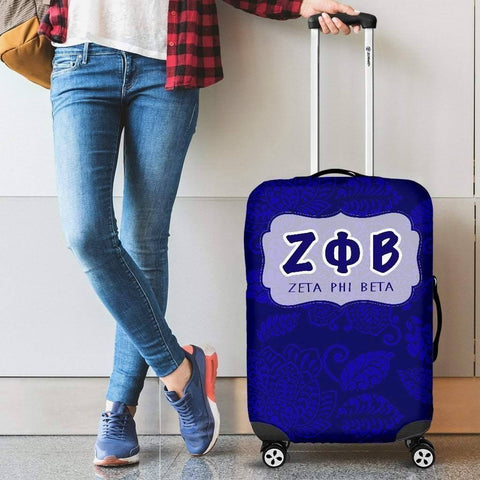 Image of Zeta Phi Beta Luggage Cover Logo - Unique Greek Store