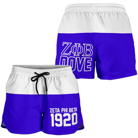 Image of Zeta Phi Beta 1920 Beach Shorts