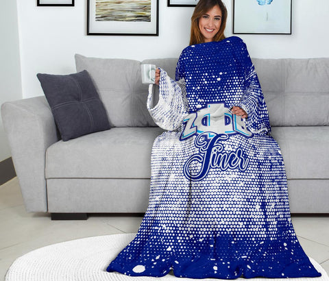 Image of Zeta Phi Beta Adult Sleeve Blanket