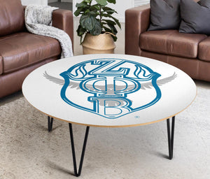 Zeta Phi Beta Circular Coffee Table