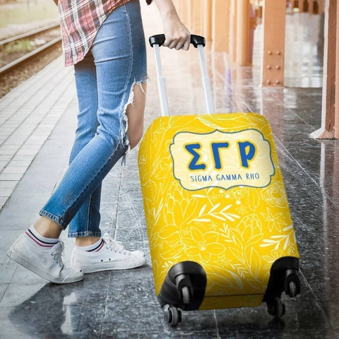 Image of Sigma Gamma Rho Luggage Cover Logo - Unique Greek Store