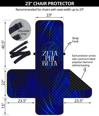 Image of Zeta Phi Beta 23" Chair Sofa Protector