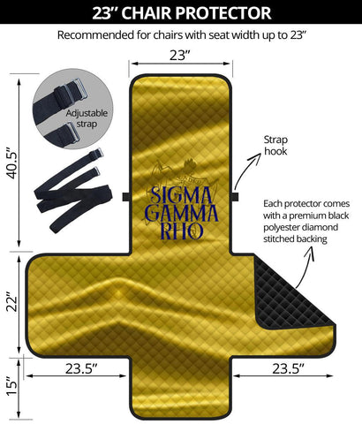 Image of Sigma Gamma Rho 23" Chair Sofa Protector