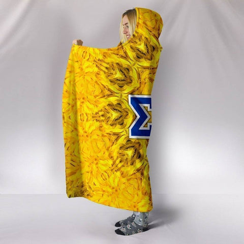 Image of Sigma Gamma Rho Hooded Blanket - Unique Greek Store