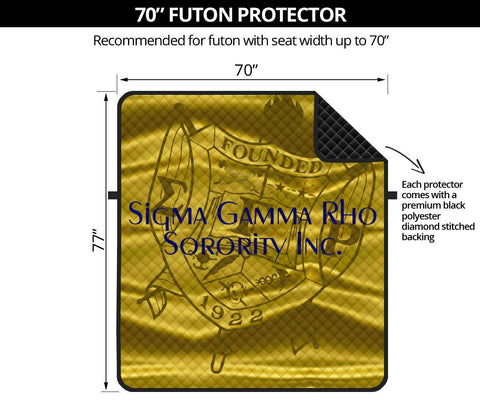 Image of Sigma Gamma Rho 70" Futon Sofa Protector