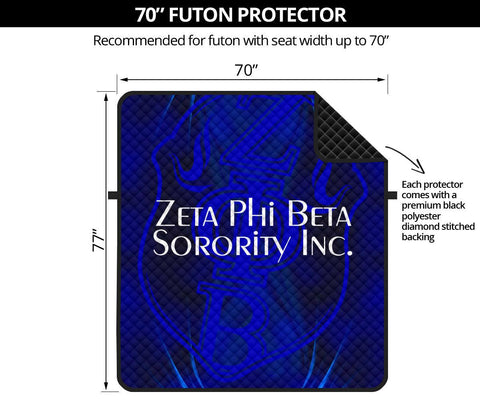 Image of Zeta Phi Beta 70" Futon Sofa Protector