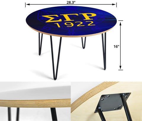 Image of Sigma Gamma Rho Circular Coffee Table