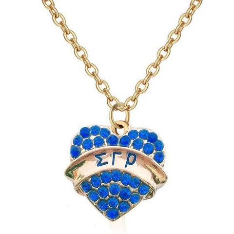 Image of Sigma Gamma Rho Heart Shaped Pendant